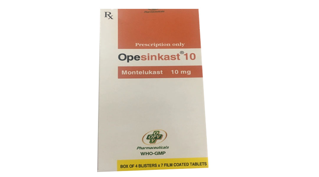 Opesinkast 10 trị hen suyễn (4 vỉ x 7 viên)