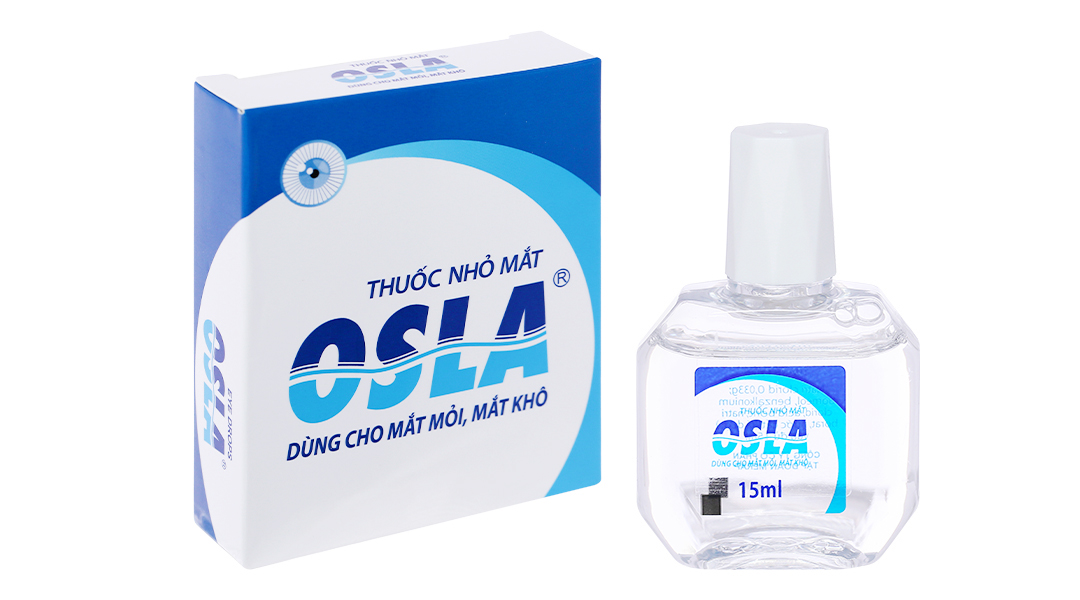 Dung dịch nhỏ mắt Osla 0.033g trị ngứa mắt, mỏi mắt lọ 15ml