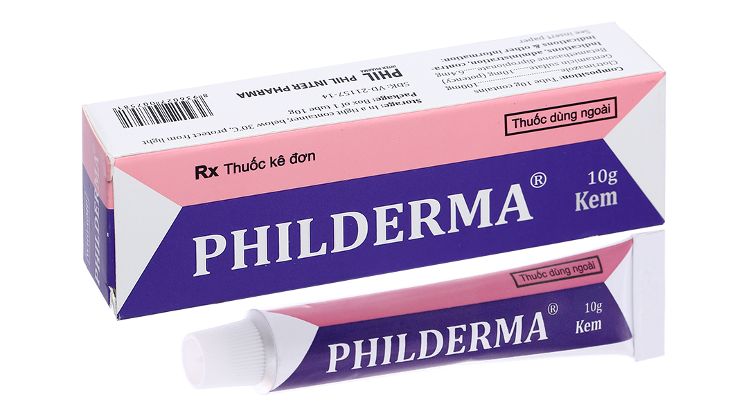 Kem bôi Philderma trị viêm da, nấm da tuýp 10g