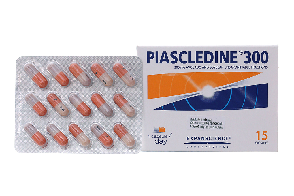 Piascledine 300 trị thoái hóa xương khớp (1 vỉ x 15 viên)