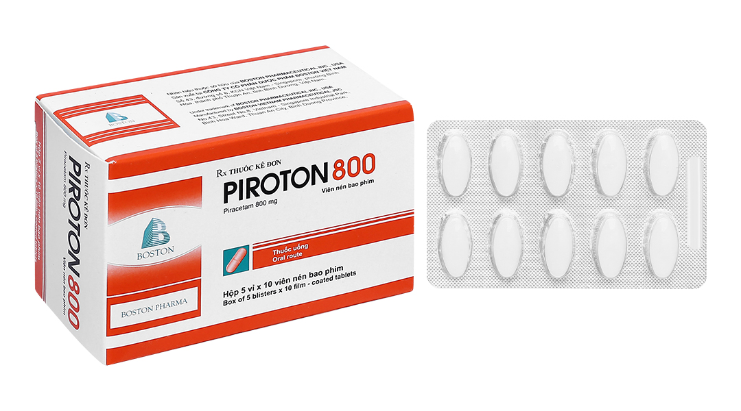 Piroton 400 trị chóng mặt, giật rung cơ (5 vỉ x 10 viên)