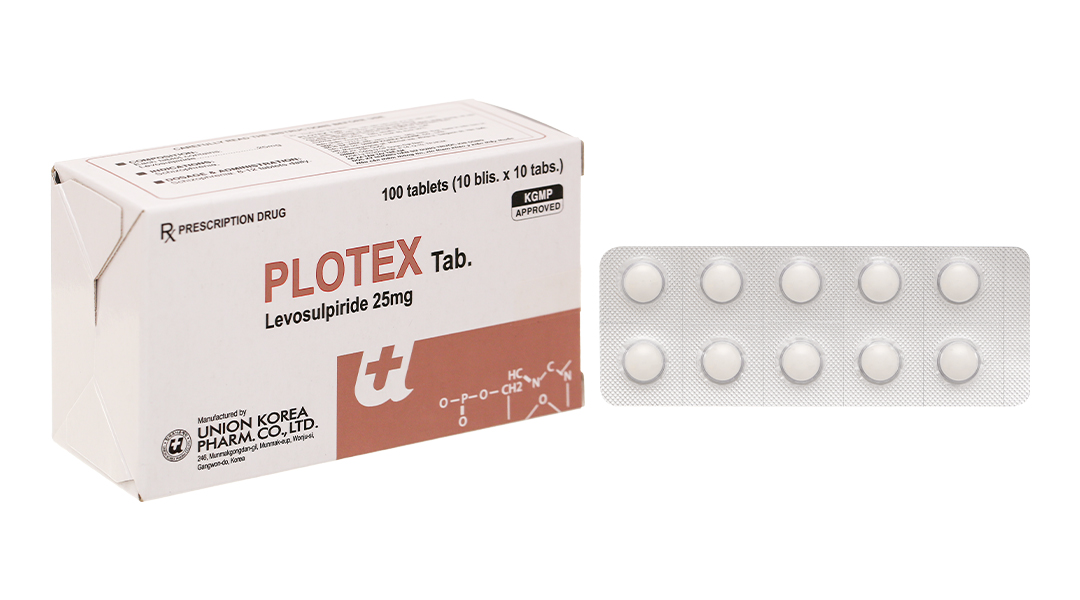 Plotex Tab 25mg trị tâm thần phân liệt (10 vỉ x 10 viên)