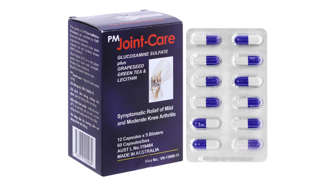 PM Joint-Care giảm triệu chứng thoái hóa khớp (5 vỉ x 12 viên)