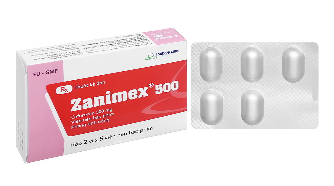 Zanimex 500 trị nhiễm khuẩn (2 vỉ x 5 viên)