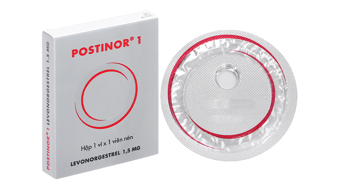 Postinor 1 thuốc tránh thai khẩn cấp trong vòng 72 giờ (1 vỉ x 1 viên)