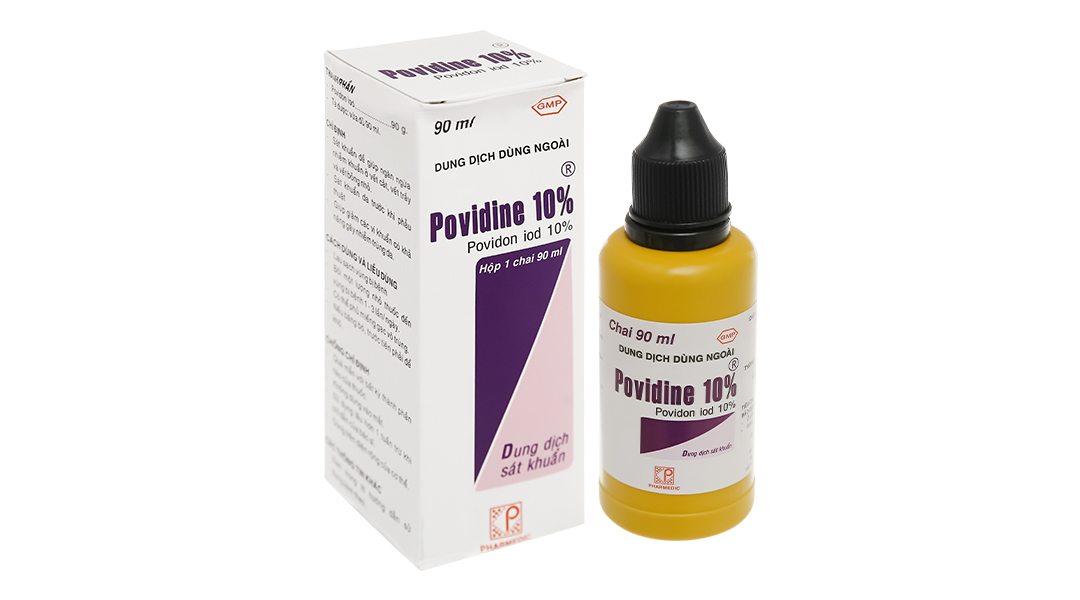 Dung dịch sát khuẩn Povidine 10% sát trùng ngoài da chai 90ml