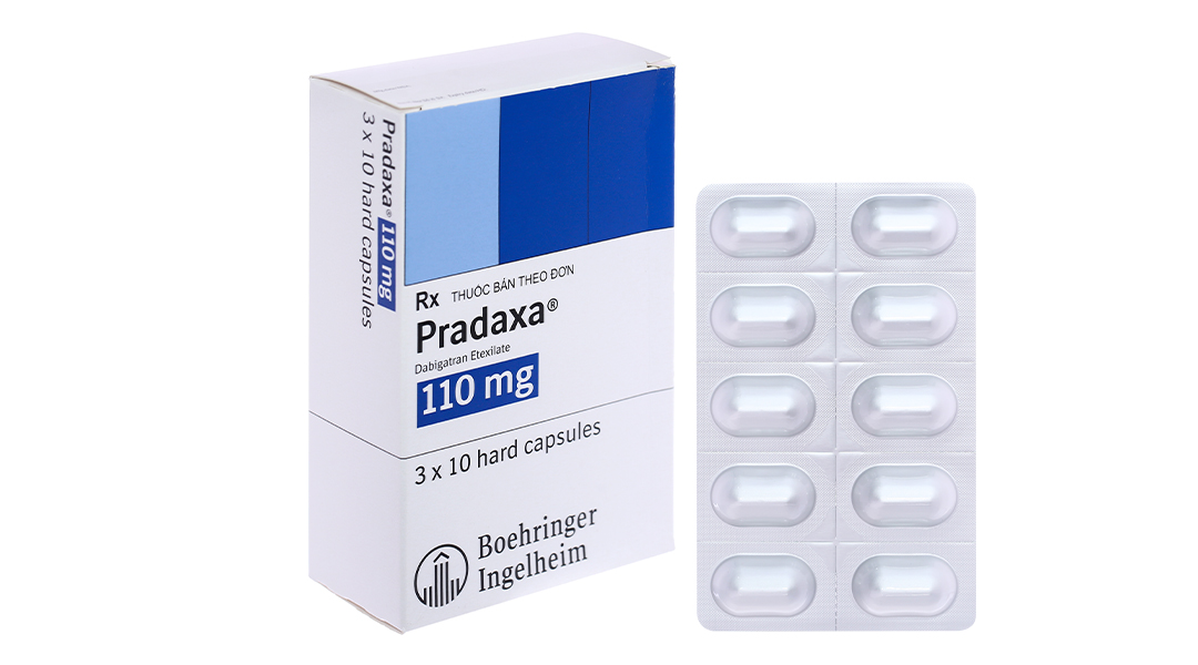 Pradaxa 110mg phòng và trị huyết khối (3 vỉ x 10 viên)