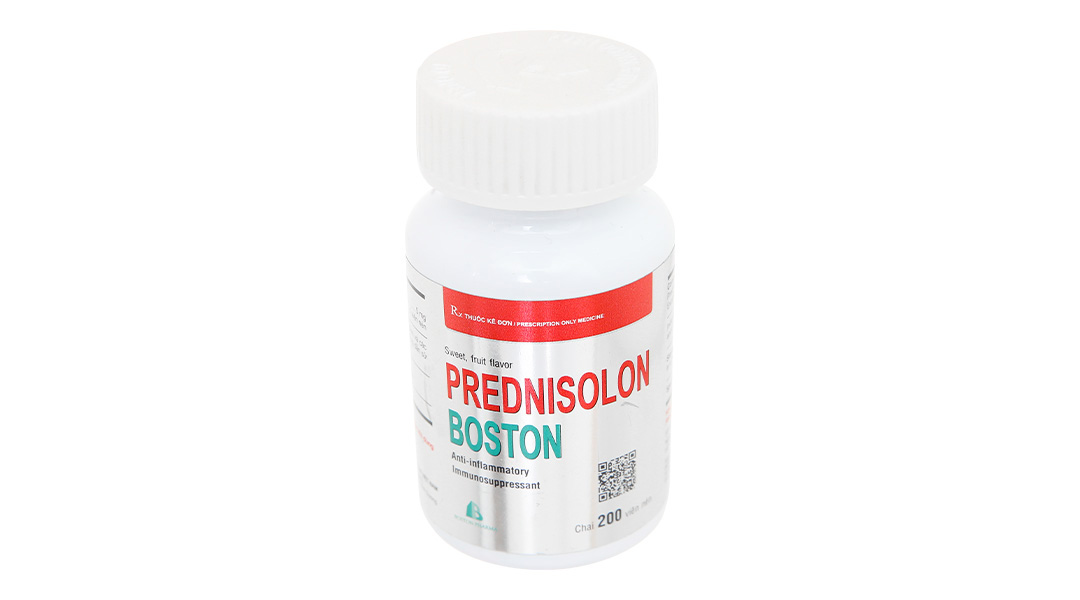 Prednisolon Boston 5mg trị các rối loạn viêm và dị ứng lọ 200 viên