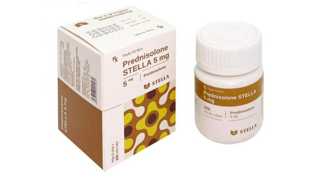 Prednisolone Stella 5mg thuốc kháng viêm chai 200 viên