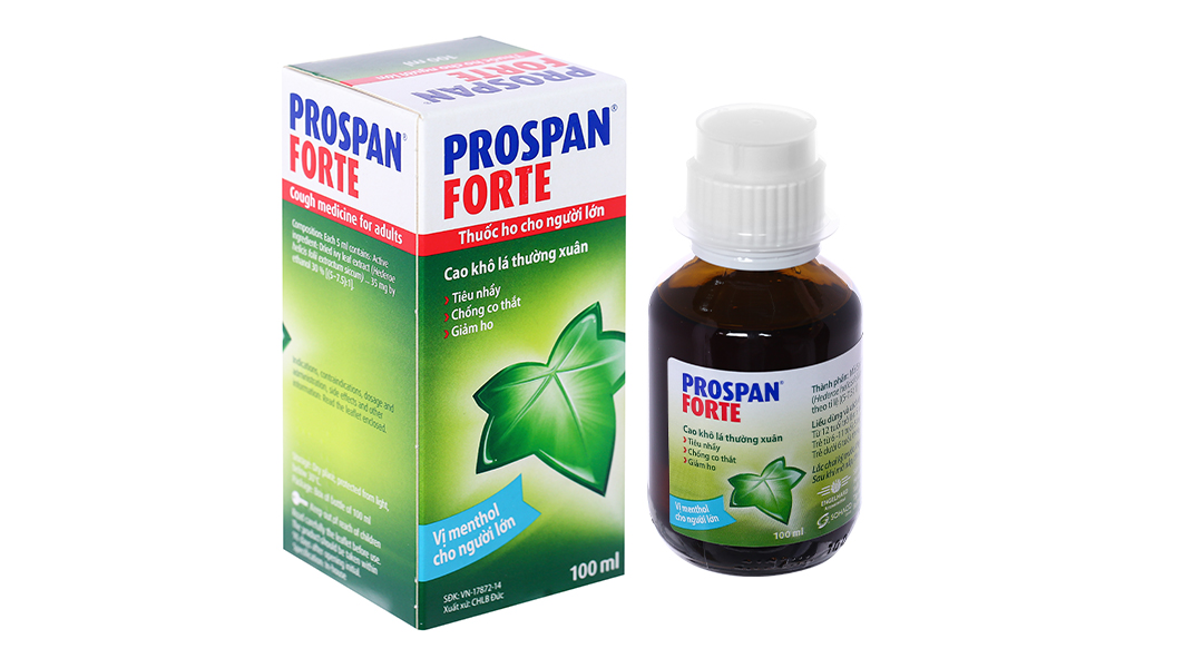 Siro Prospan Forte trị ho, viêm phế quản chai 100ml