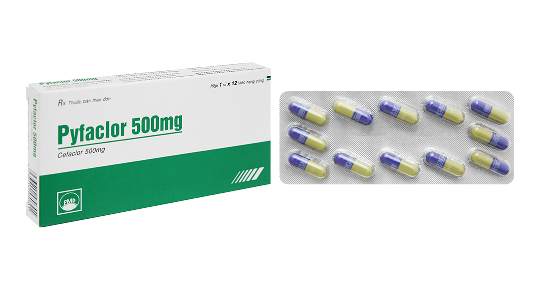 Pyfaclor 500mg trị nhiễm khuẩn (1 vỉ x 12 viên)