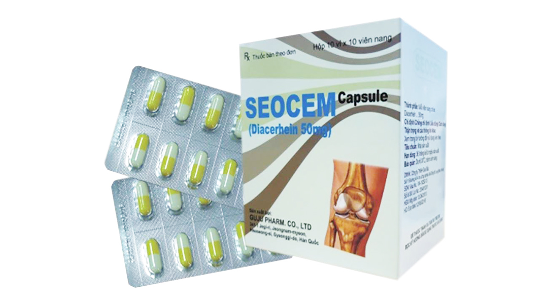 Seocem 50mg Capsule trị thoái hóa xương khớp (10 vỉ x 10 viên)