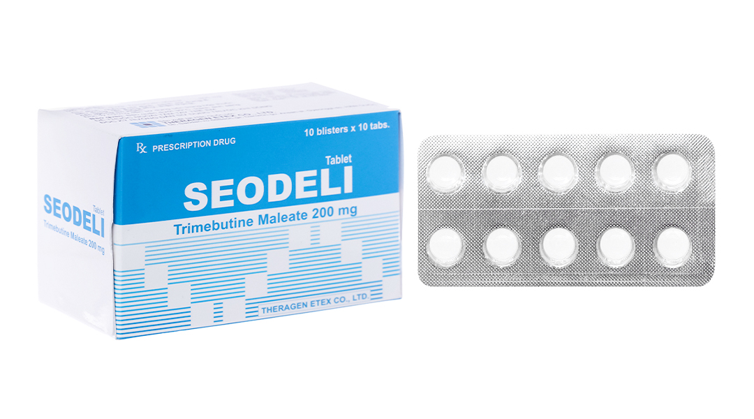 Seodeli 200mg giảm đau do co thắt tiêu hóa (10 vỉ x 10 viên)