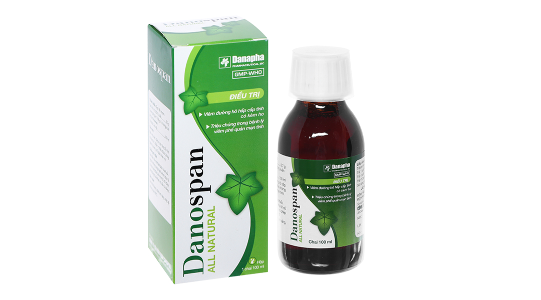 Siro Danospan trị ho, viêm phế quản chai 100ml