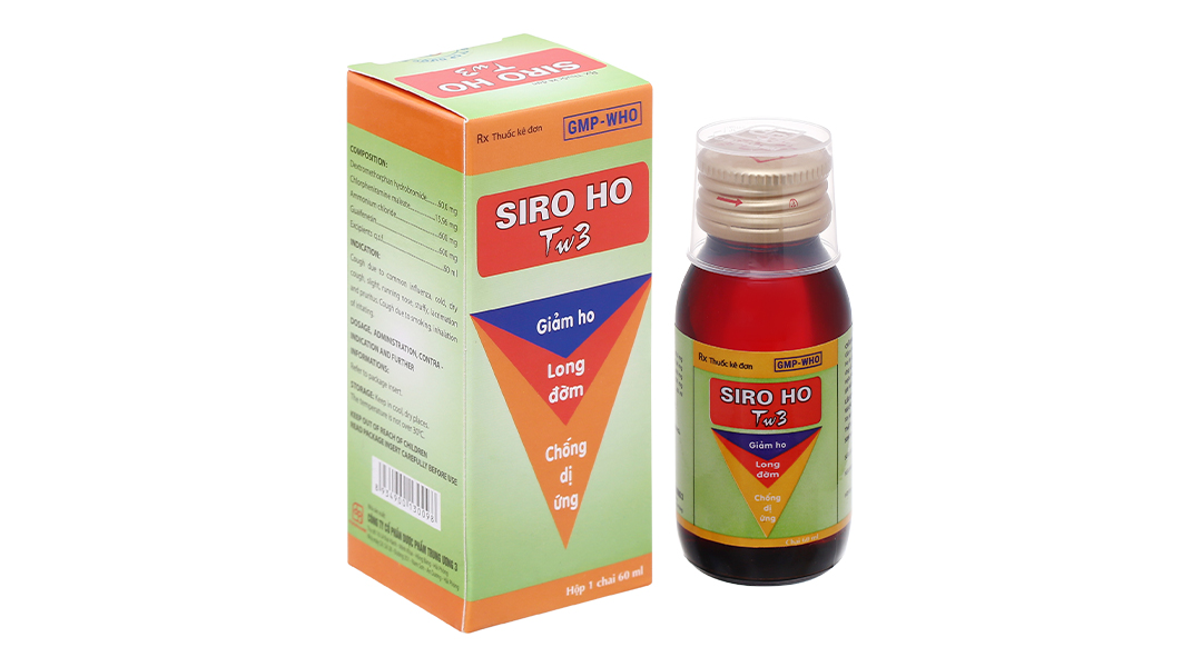 Siro ho TW3 trị ho, long đàm, dị ứng chai 60ml