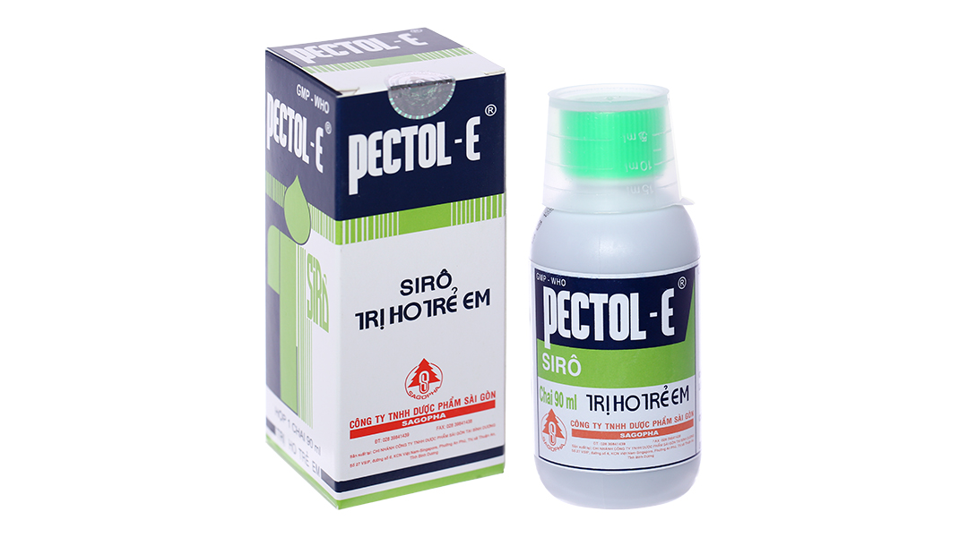 Siro Pectol-E trị ho, viêm phế quản chai 90ml