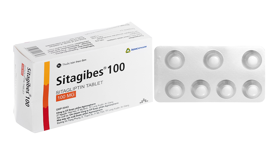 Sitagibes 100 trị đái tháo đường (4 vỉ x 7 viên)