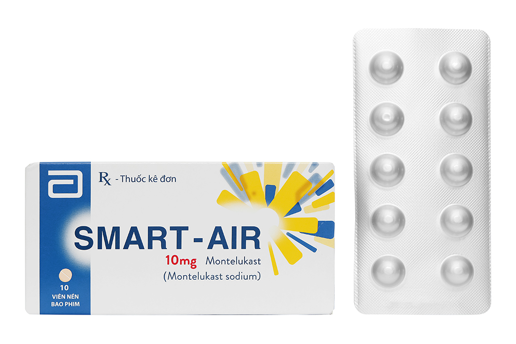 Smart - Air 10mg trị hen suyễn (1 vỉ x 10 viên)