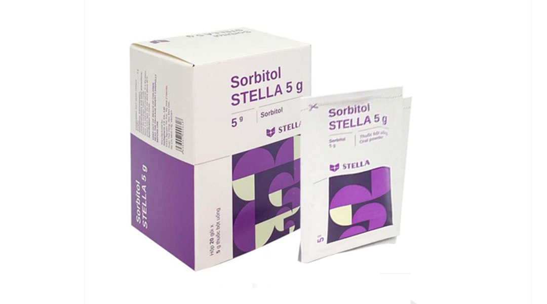 Sorbitol Stella 5g trị triệu chứng khó tiêu và táo bón ( 20 gói x 5g)