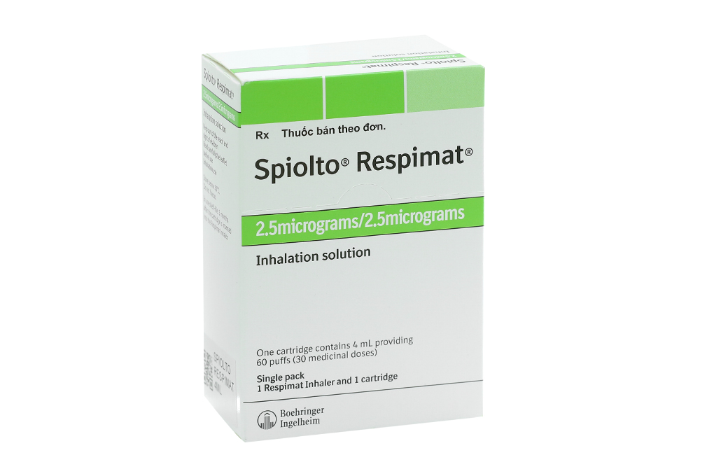 Dung dịch hít Spiolto Respimat 2.5mcg/2.5mcg trị tắc nghẽn phổi mãn tính bình 30 liều xịt