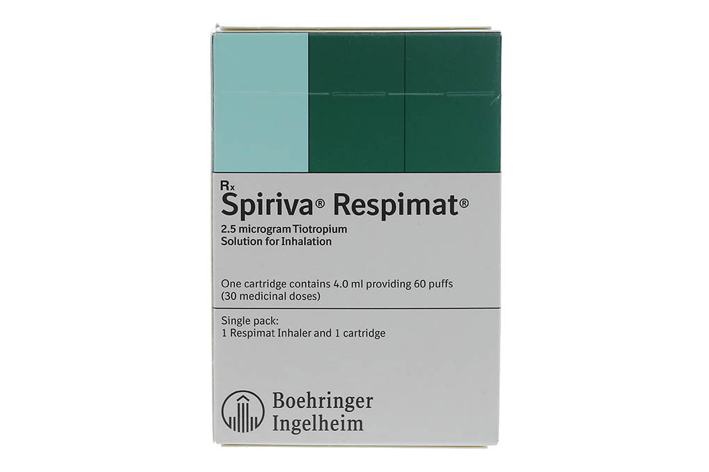 Dung dịch khí dung Spiriva Respimat 2.5mcg trị tắc nghẽn phổi mãn tính bình 30 liều xịt