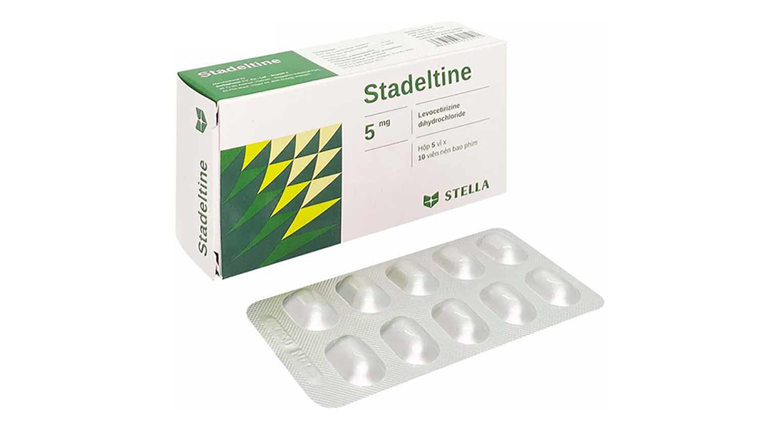 Stadeltine 5mg trị viêm mũi dị ứng, mày đay (5 vỉ x 10 viên)