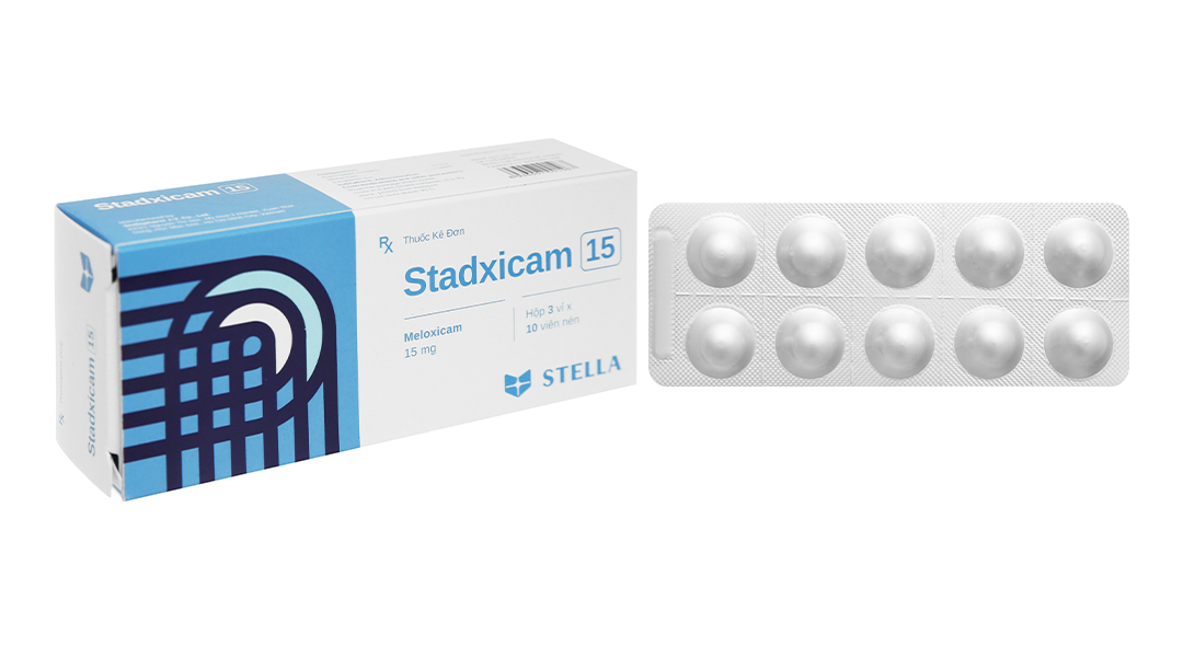 Stadxicam 15mg trị viêm xương khớp (5 vỉ x 10 viên)