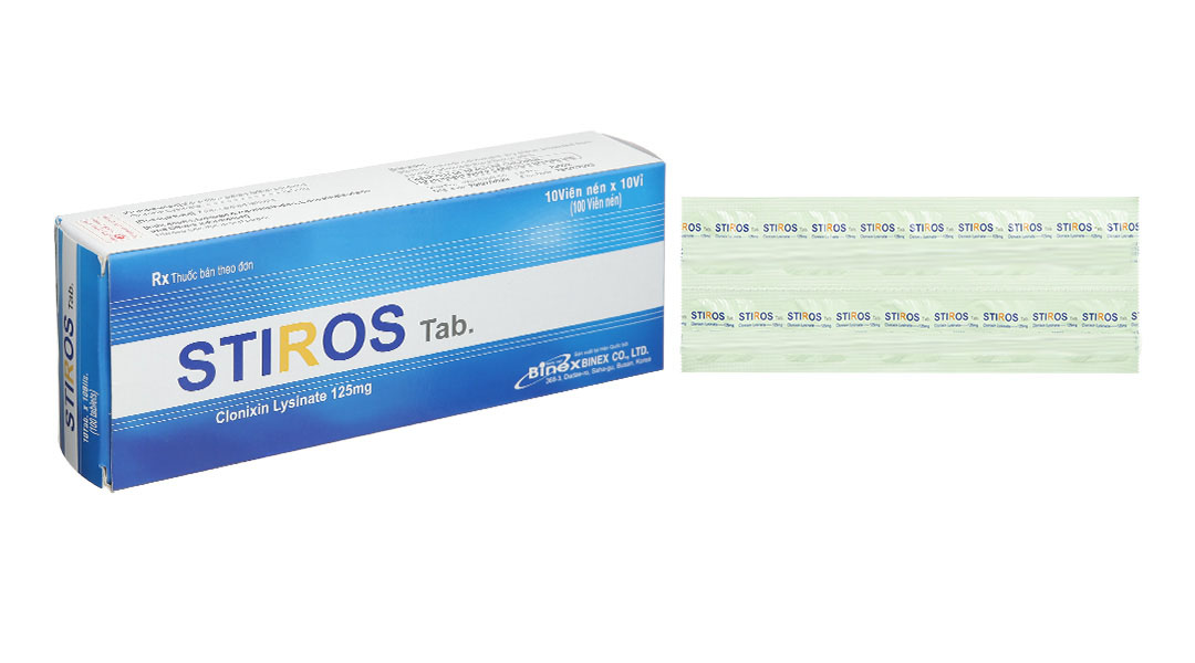 Stiros Tab. 125mg giảm đau, kháng viêm xương khớp (10 vỉ x 10 viên)