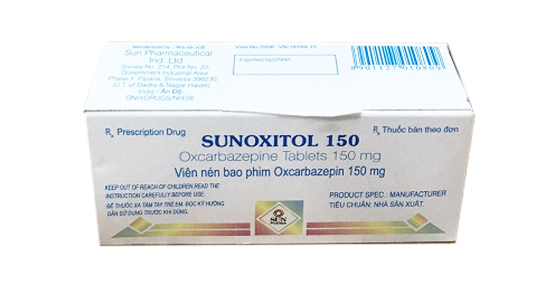 Sunoxitol 150 trị động kinh (5 vỉ x 10 viên)