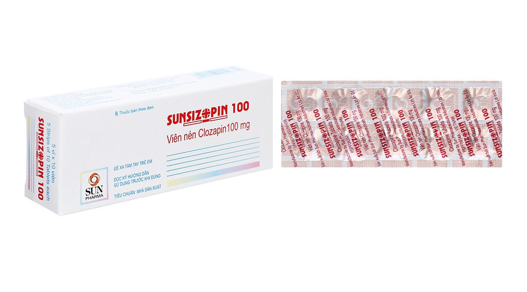 Sunsizopin 100 trị tâm thần phân liệt (5 vỉ x 10 viên)