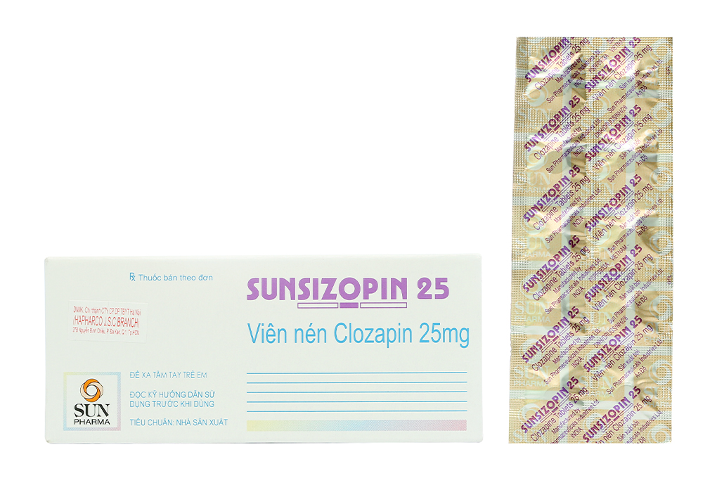 Sunsizopin 25 trị tâm thần phân liệt (5 vỉ x 10 viên)