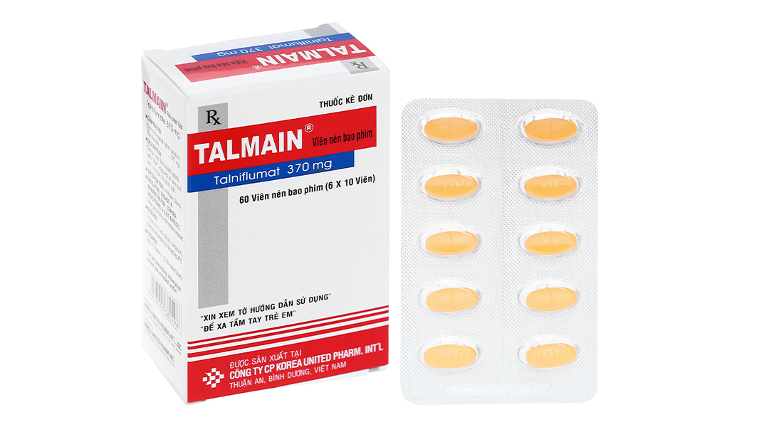 Talmain 370mg trị viêm xương khớp (6 vỉ x 10 viên)