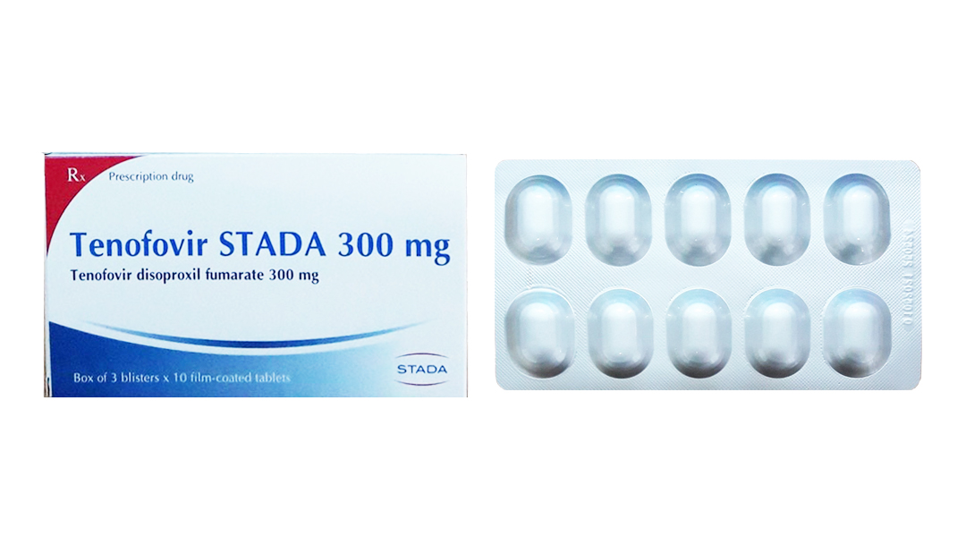 Tenofovir Stada 300mg thuốc kháng virus, trị viêm gan B (3 vỉ x 10 viên)