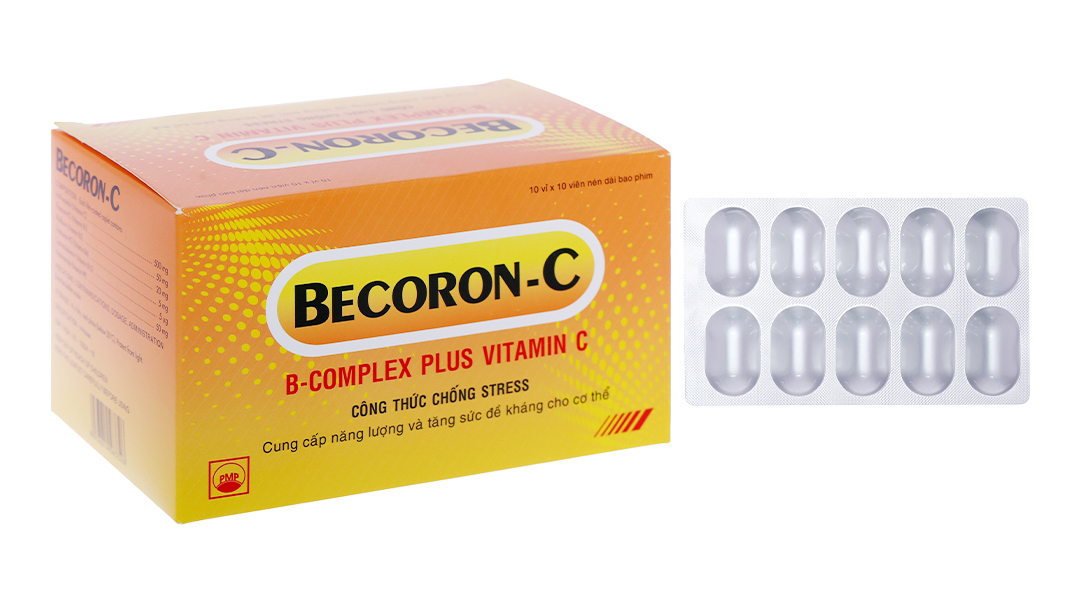 Becoron-C cung cấp năng lượng, tăng đề kháng (10 vỉ x 10 viên)