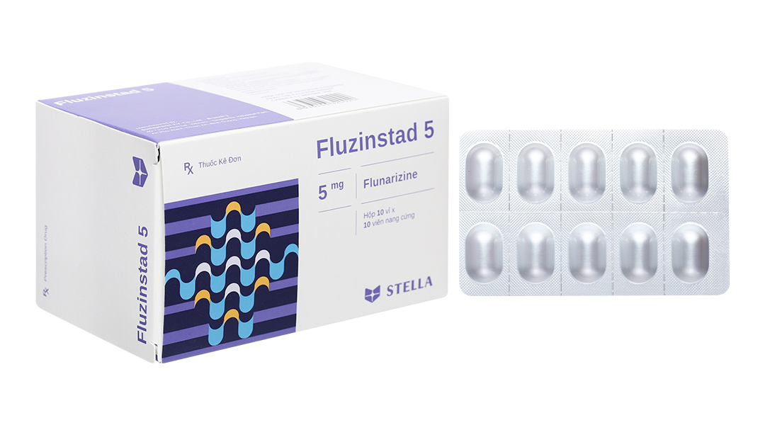 Fluzinstad 5 trị đau nửa đầu (10 vỉ x 10 viên)