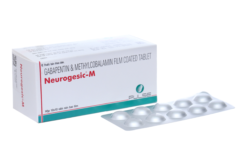 Neurogesic-M trị động kinh, đau dây thần kinh (10 vỉ x 10 viên)