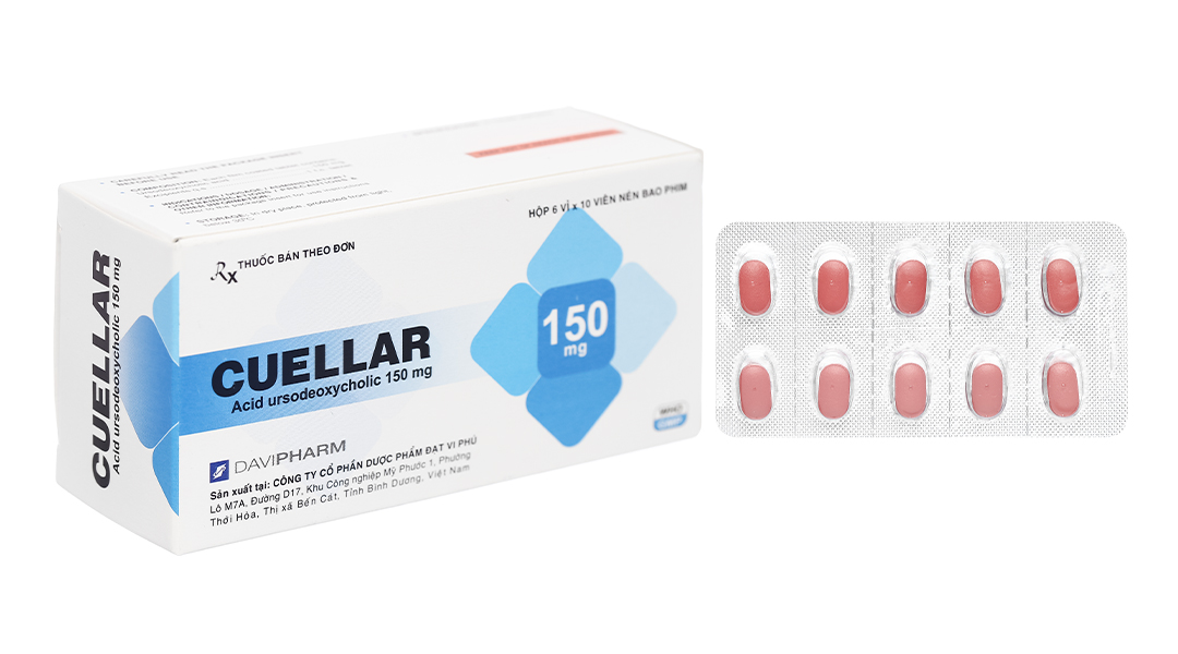 Cuellar 150mg trị sỏi mật (6 vỉ x 10 viên)