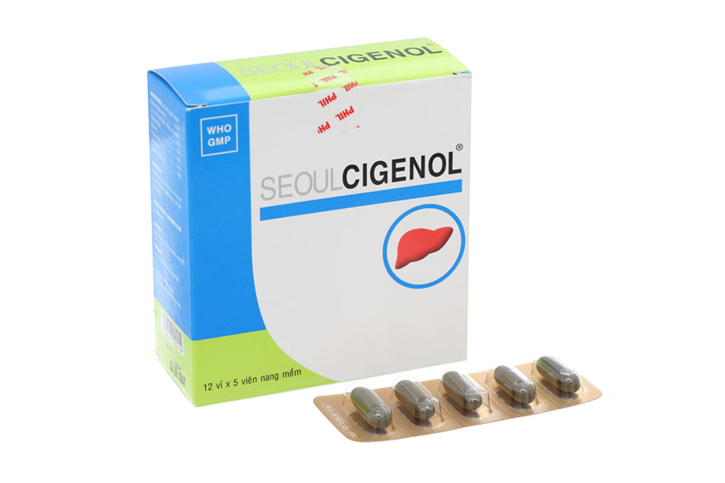 Seoul Cigenol hỗ trợ trị bệnh lý về gan (12 vỉ x 5 viên)