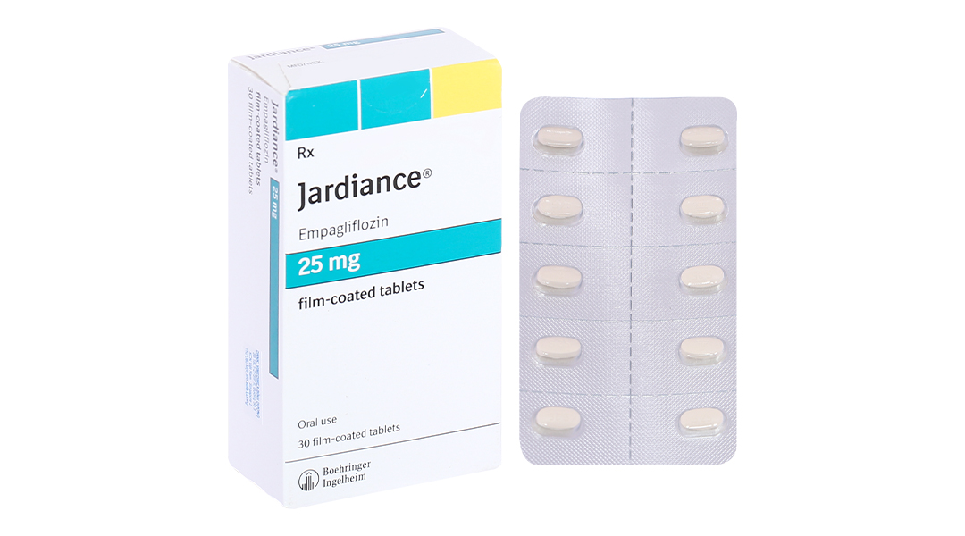 Jardiance 25mg trị đái tháo đường (3 vỉ x 10 viên)