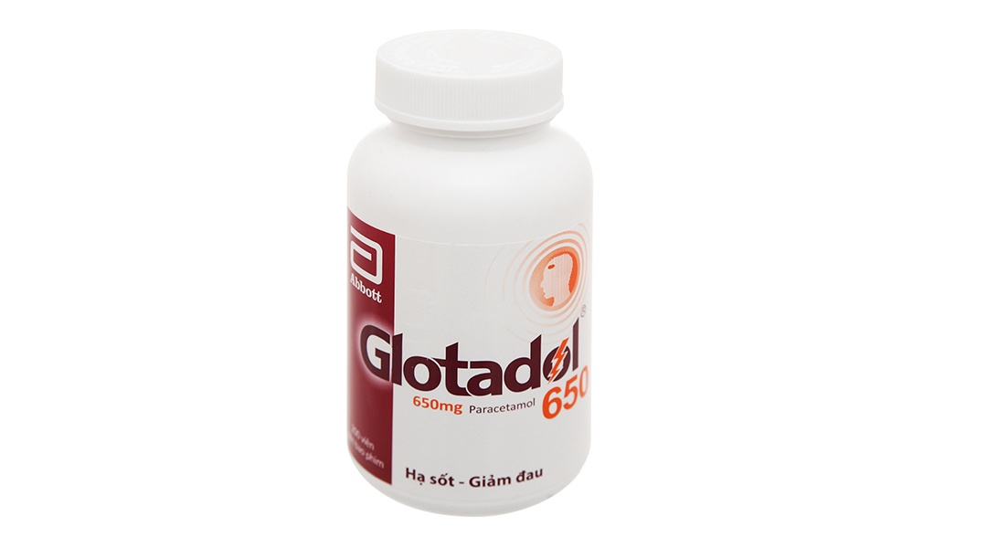 Glotadol 650 giảm đau, hạ sốt chai 200 viên