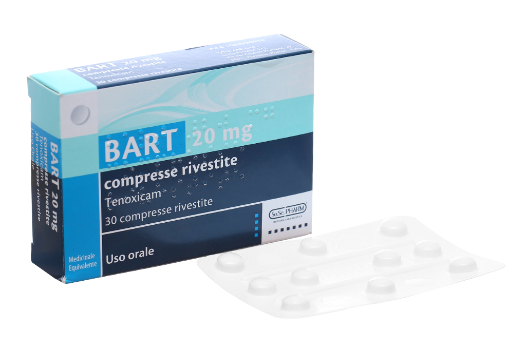 Bart 20mg trị viêm xương khớp (3 vỉ x 10 viên)