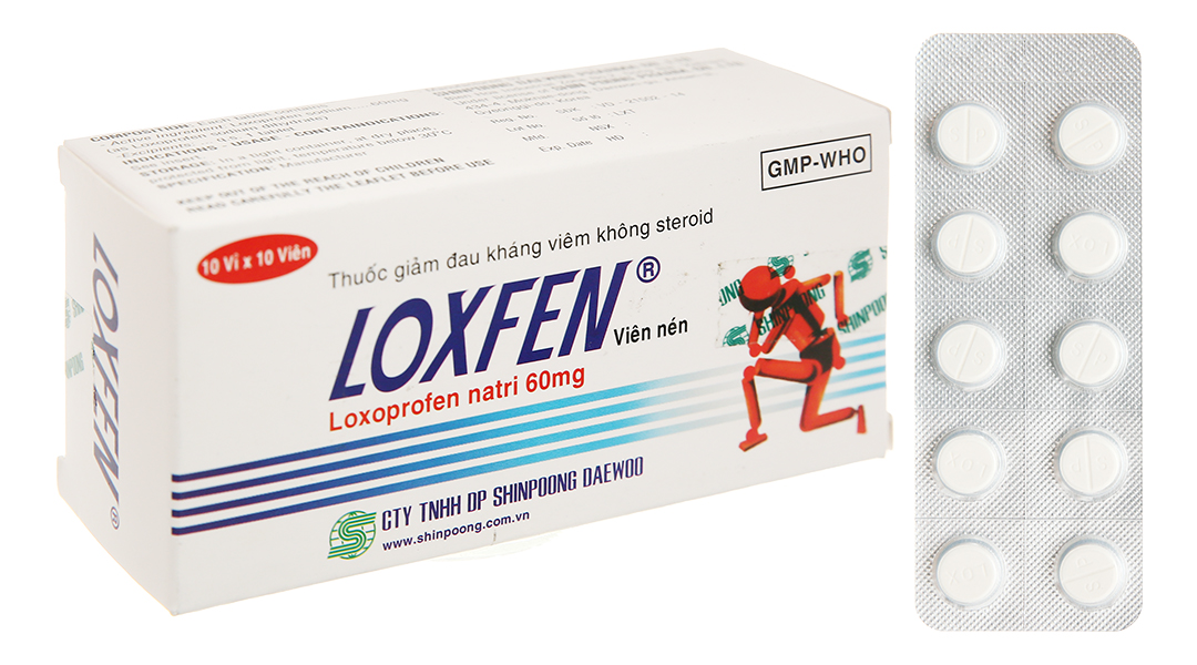 Loxfen 60mg giảm đau, kháng viêm xương khớp (10 vỉ x 10 viên)