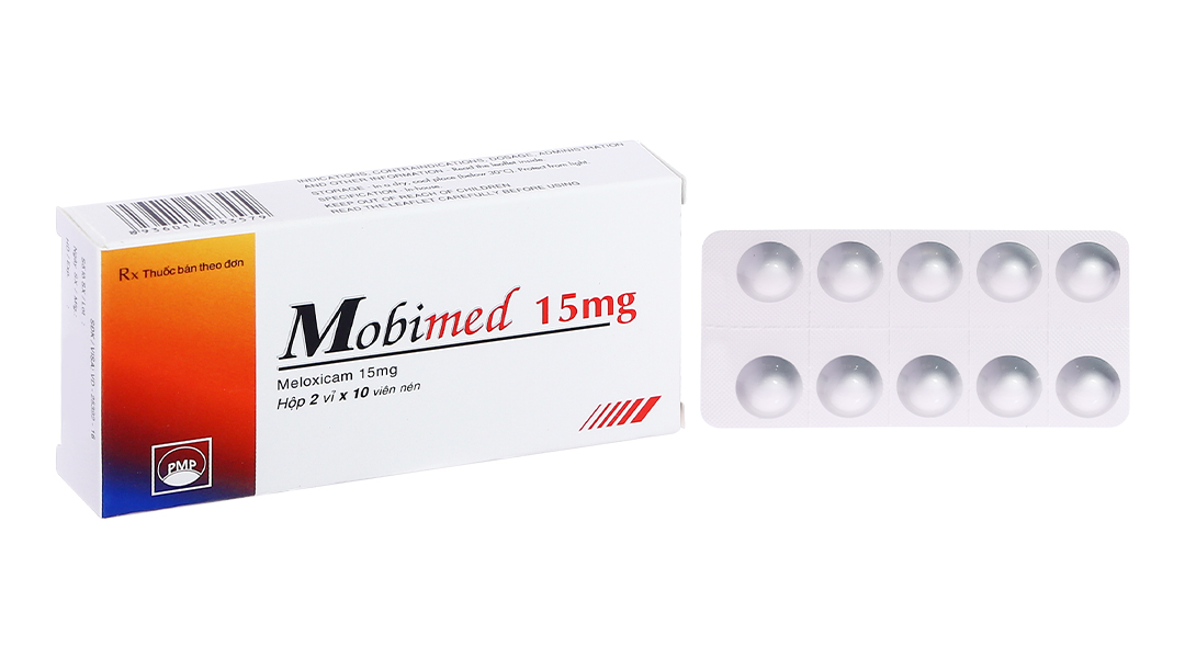 Mobimed 15mg giảm đau, kháng viêm xương khớp (2 vỉ x 10 viên)