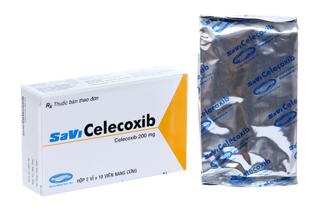 Savi Celecoxib 200mg giảm đau, kháng viêm xương khớp (2 vỉ x 10 viên)