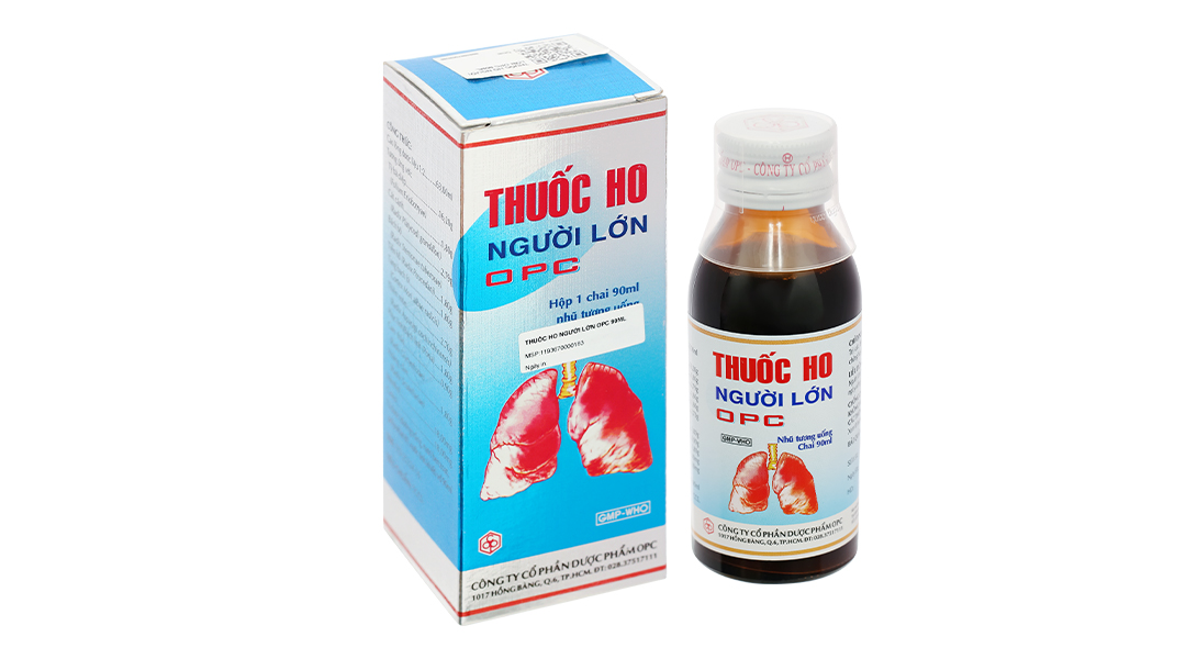 Thuốc ho người lớn OPC trị ho đàm, viêm nhiễm đường hô hấp chai 90ml