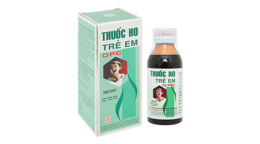 Thuốc ho trẻ em OPC trị ho đờm, đau họng chai 90ml