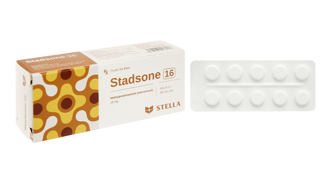 Stadasone 16 thuốc kháng viêm (3 vỉ x 10 viên)