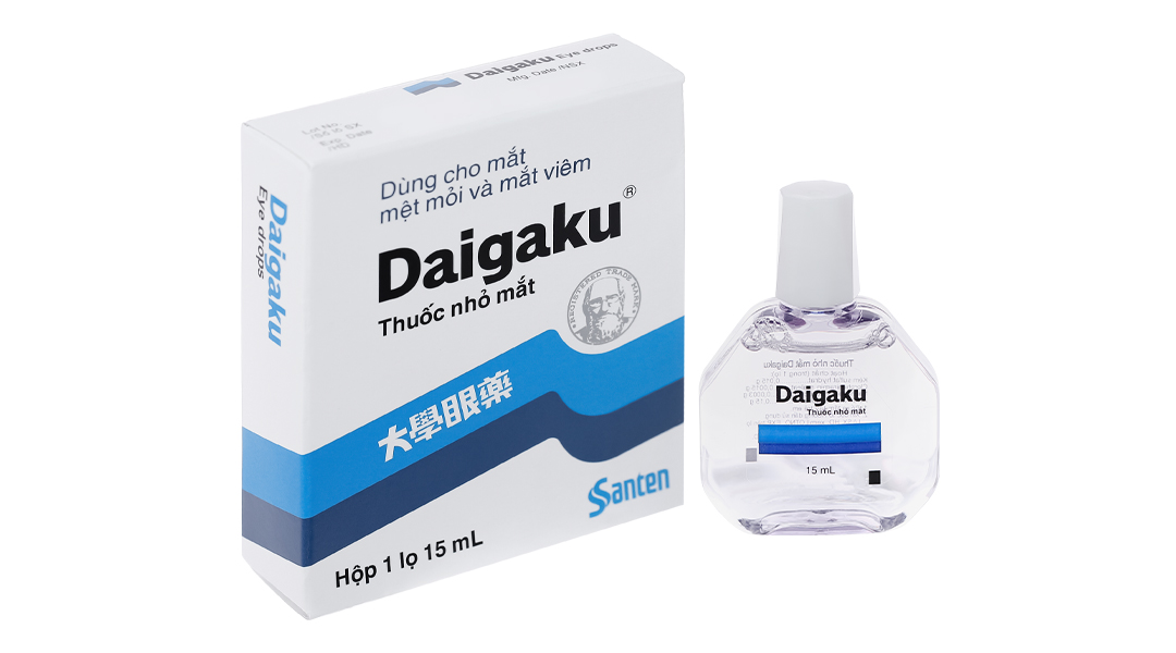 Dung dịch nhỏ mắt Daigaku trị ngứa mắt, mỏi mắt lọ 15ml