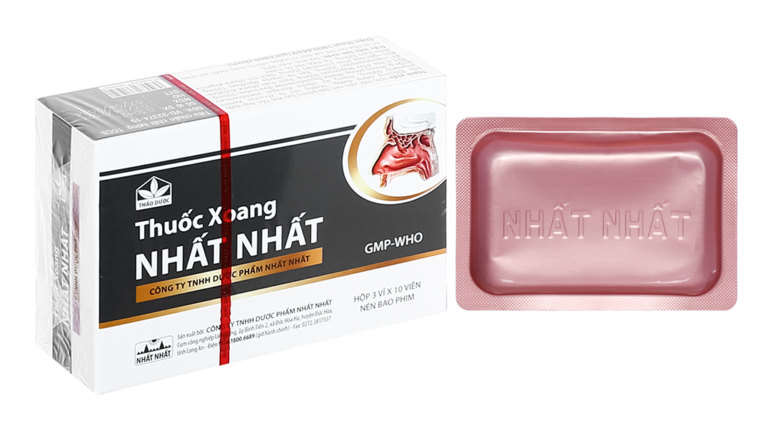 Thuốc Xoang Nhất Nhất trị viêm xoang, viêm mũi dị ứng (3 vỉ x 10 viên)