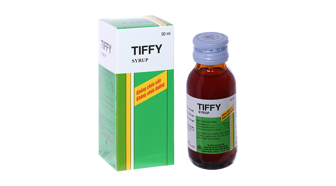 Siro Tiffy Syrup trị cảm cúm, cảm lạnh chai 30ml